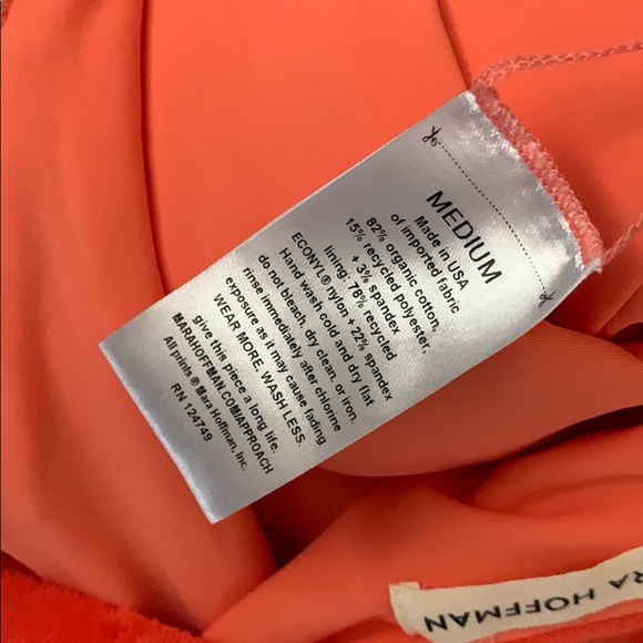 Mara Hoffman Audrey Plunging One Piece Swimsuit, M - Picture 8 of 10